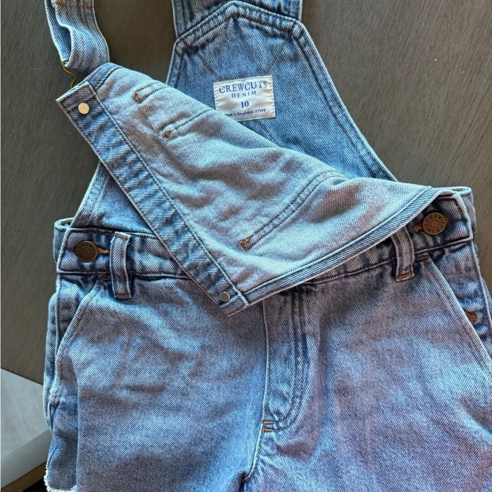 Crewcuts Light Blue Denim Overalls